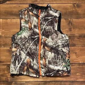 REALTREE EDGE Reversible Camo Hunting Vest with Orange Trim